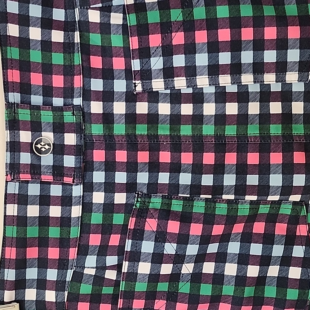 Jofit Buffalo Check SignaturePlaid Women's Skirt Blue, Pink, Green Size 14 - Picture 12 of 16
